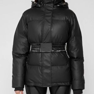 Brand New Black Matte and High Shine Puffer Coat